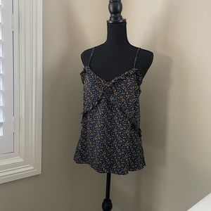 CeCe M Ruffle Tank Cami Top in multi color with Adjustable straps.